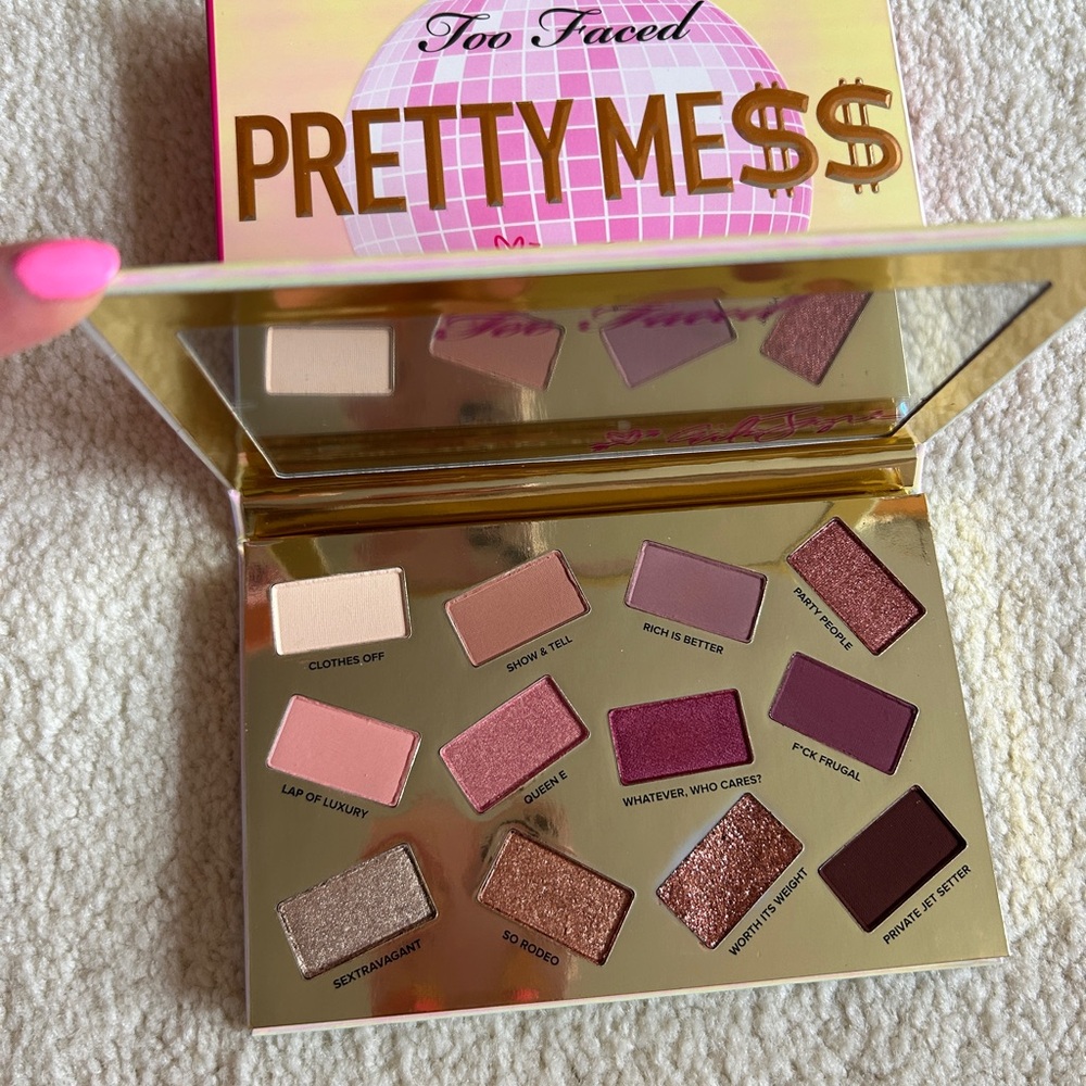 FLASH SALE -Too Faced Pretty Mess Eyeshadow Palette - limited edition